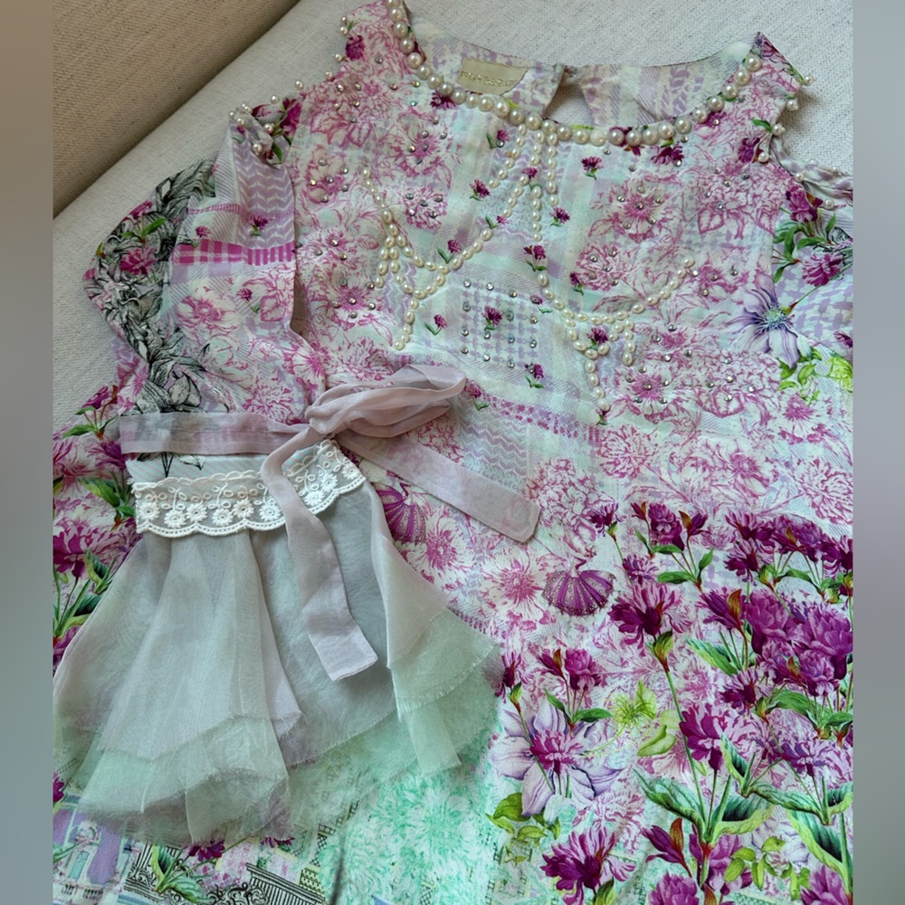 Farah Talib Aziz Printed Tunic - Picture 3 of 8